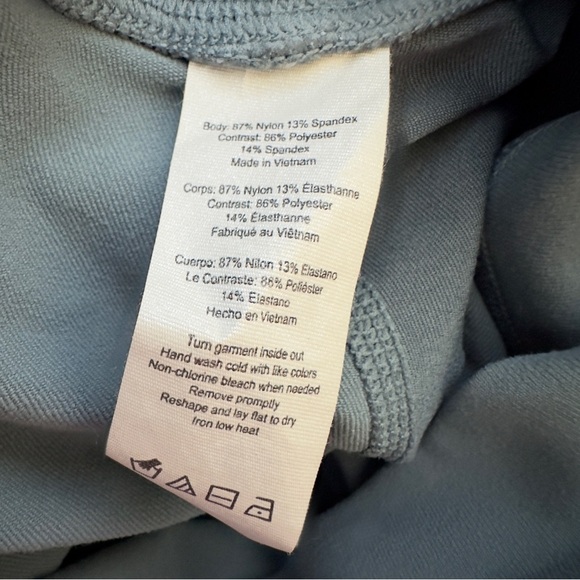 ALO Yoga High Waisted Blue Mesh Leggings Size XS - Picture 6 of 7